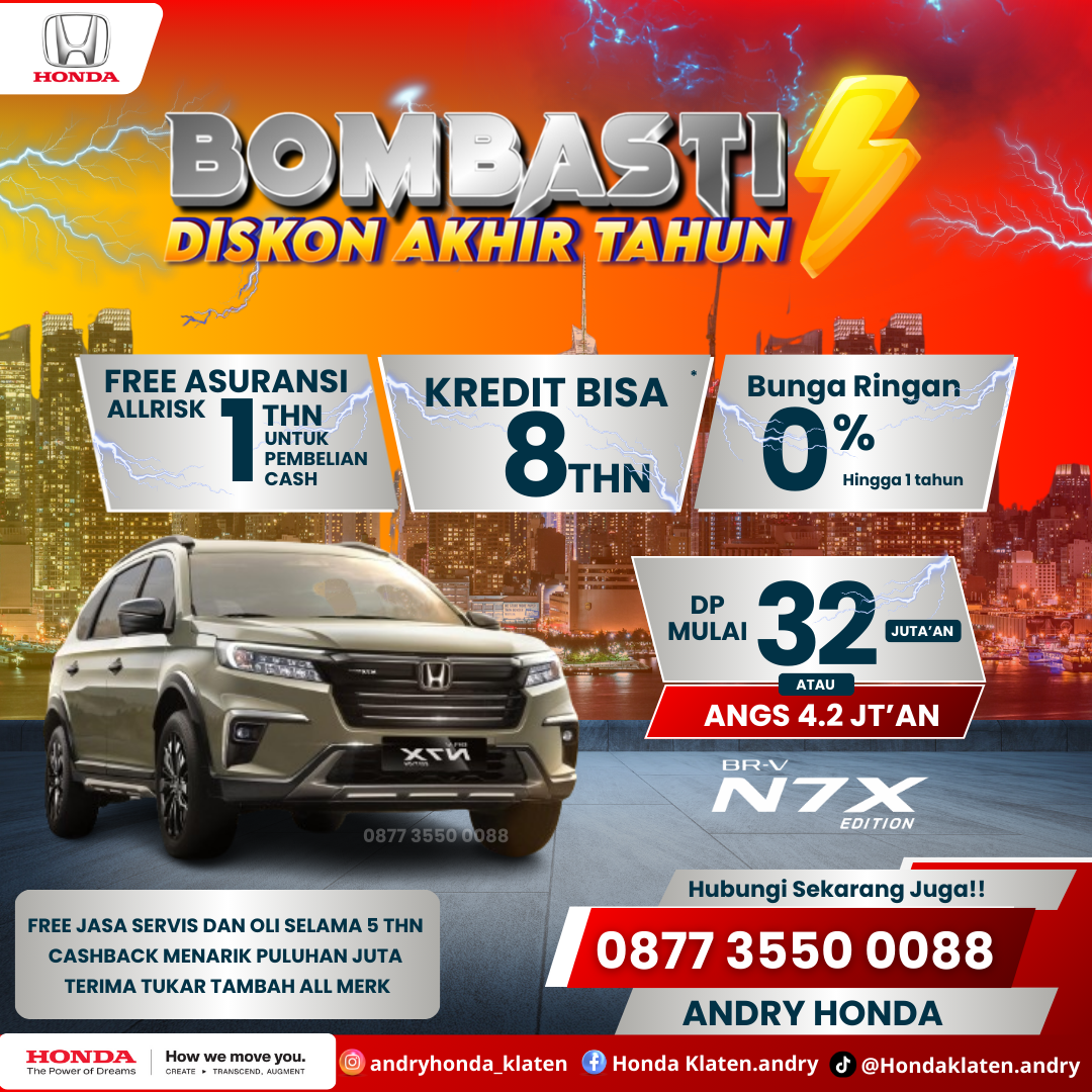 Promo  Akhir Tahun Honda N7-X