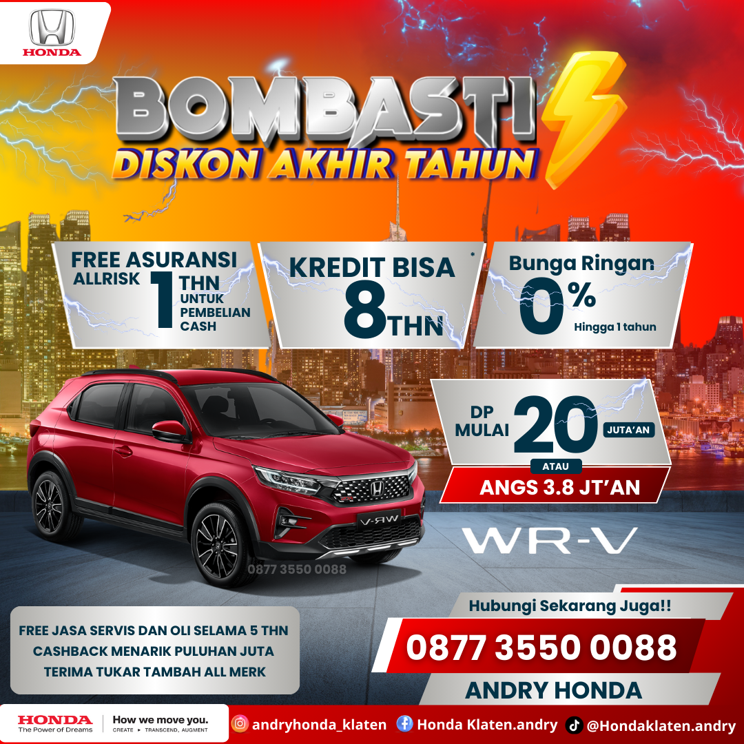 Promo Akhir Tahun Honda WR-V