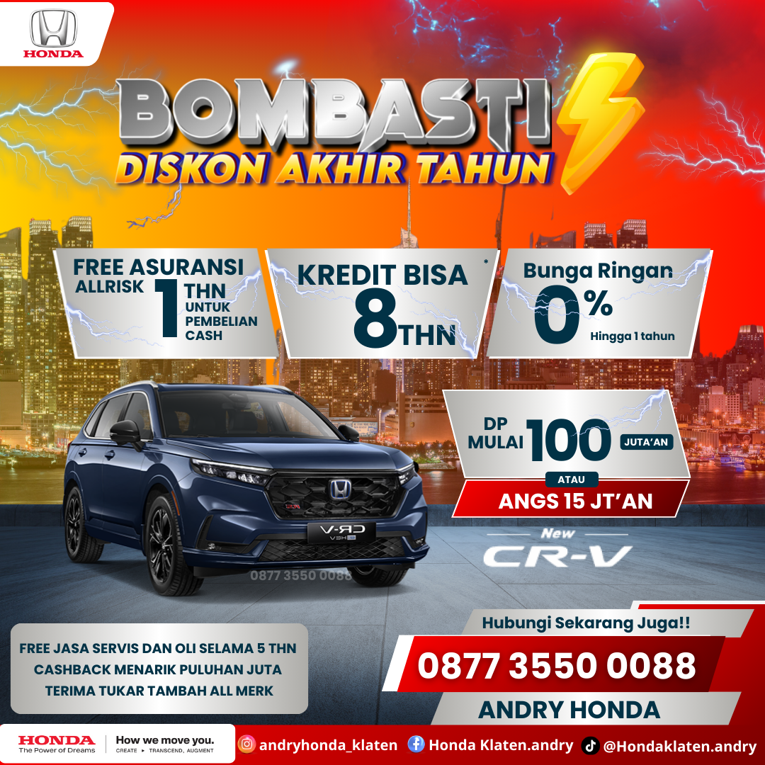 Promo  Akhir Tahun Honda CR-V